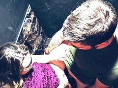 Naughty hotwife gets caught in the bar bathroom getting raw and dirty