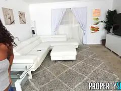 Scarlit scandal wants room now – sucks landlord's cock & rails for facial cumshot deal