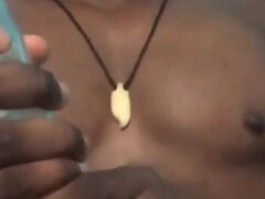 Noire, Britannique, Papa, Fait maison, Masturbation, Solo