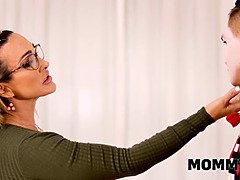 Aubrey Black's Pantomime Fuck: Tattooed MILF gets her big boobs and tits slammed hard