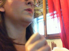 Ερασιτέχνης, Δονητής, Θηλυκός, Γυαλιά, Αυνανισμός, Μόνος