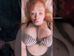 POV Virtual sex compilation with hotwife encouraging impregnation while girl masturbates