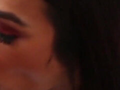 Transerotica TS Khloe Kay Hot Thick Cums to Mouth After BJ