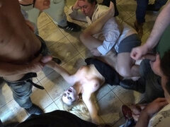 Cul, Gros seins, Blonde, Sucer une bite, Fétiche, Hard, Orgie, Public