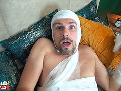 Stellung 69, Blasen, Spermaladung, Aufs gesicht abspritzen, Lecken, Orgasmus, Rasiert, Titten