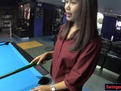 Big butt Thai bar girl massage bj