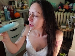 Amatéři, Kuřba, Brunetka, Dildo, Evropské, Sólo