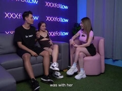 Hot Colombian Majo Cute Squirts Hard in XXXfollow Podcast #4 with Dani Ortiz