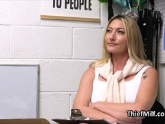 Blond Hair Lady mommy enjoys officers obese penis