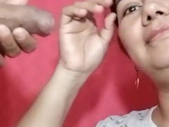 Amateur, Mamada, Morena, Pareja, Semen en la boca, Latina, Maduro, Esposa