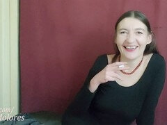 黒人, エロ熟女, ドレス, 淫乱熟女, 小柄, 喫煙, ストッキング