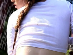 Vrouw, Vingeren, Hd, Ondergoed, Pools, Alleen, Tatoeage, Tieten likken