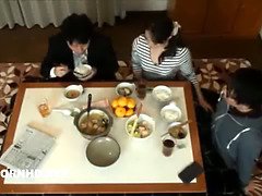 Japanese step-mother pounds sonnie under table