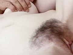 Step Brother Fucks Teen Lara with Hairy Pussy and Gives Cumshot