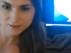 Amateur Wife Sucks Cock and Eats Cum While Watching Her Homemade Anal Porn