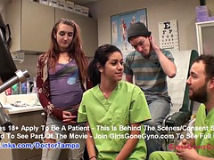 Ami Rogues new student gyno exam by doctor in tampa on camera