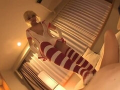 Fine-looking oriental Mihono Sakaguchi in foot fetish movie