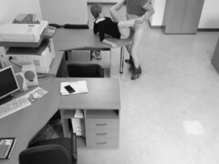 Amateur, Casero, Lamidas, Oficina, Montar, Secretaria