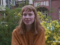 Vrouw, Vingeren, Masturbatie, Kut duiken, Roodharige vrouw, Alleen, Tieten likken, Nat