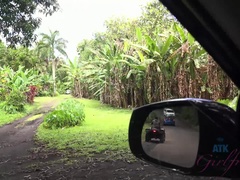 Amateur, Exhib, Branlette thaïlandaise, Orgasme, De plein air, Pov, Public, Maigrichonne