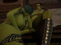 Orc Dickgirl Sucking Shemale Orc Dick