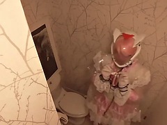 Amatoriale, Bondage sadomaso, Lattice, Domestica, Donna con pene, Solo