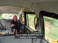 Sex in the cab with pink-haired Roxy Lace