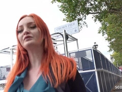 GERMAN SCOUT - BIG ASS AND TIT GINGER ZARA TALK TO FUCK AT PICKUP CASTING - Zara durose