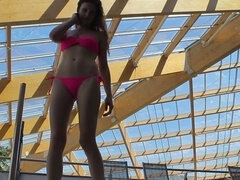 Bikini, Brunette, Europærer, Udendørs, Softcore, Bryster, Under vand