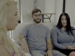 Blond, Pijpbeurt, Hd, Latijnse vrouw, Tieten likken