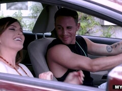 Restless Stepma Krissy Lynn Tires Stepson with Mouth