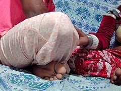 Indian couple enjoys lovemaking in the apartment