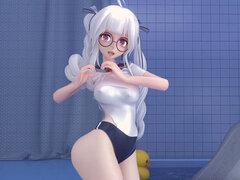 Tridimensionnel, Lunettes, Petite femme