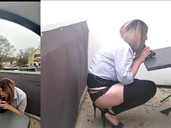 Compilación, Fetichismo travestista, Consolador, Alemán, Tacones, Público, Transexual, Solo