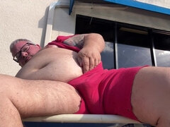 아마추어, 큰 엉덩이, 사정 샷, 지방, 나이든, 야외의, 혼자