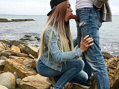 Strand, Stor kukk, Kukk suging, Offentlig