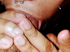 Amatör, Amerikansk, Svart, Avsugning, Par, Pov