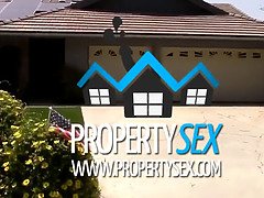 MILF realtor fucks pervert for money