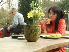 フェラチオ, 茶髪の, キス, なめる, 自然山雀, ティーン