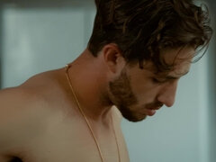 アメリカ人, デカパイ, ブロンド, 巨乳な, イマラチオ, ラフ, タトゥー, オッパイの