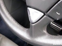 Amatör, Rumpa, Bil, Fingering, Hd, Trosor, Rakad, Hora