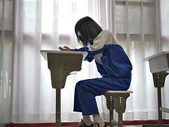 Chinese tickle in white socks