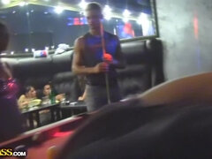 Young college sauna fuck party