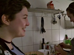Braunhaarige, Deutsch, Behaart, Hardcore, Lesbisch, Lecken, Nippel, Titten