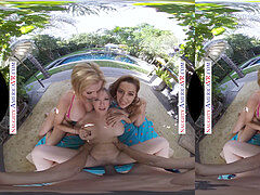 crazy America - Surprise bday soiree turns into a foursome!