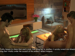 3d, Gruppesex, Gruppe, Orgie, Squirting