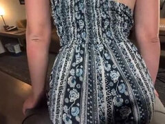 Amateur Wife Ninaandevan Lap Dance Outdoor POV Makes Him Cum Twice - Horny Grinding & Tease