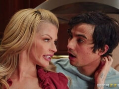 Duże cycki, Czarny, Styl na pieska, Sukienka, Kuchnia, Lizanie, Mamuśka, Stringi