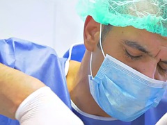 Blond, Erotisk, Fingring, Sykepleier, Kontor, Tattovering, Pupper