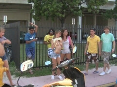 Stora tuttar, Avsugning, Universitet, Hd, Latina, Offentlig, Rödhårig, Mager